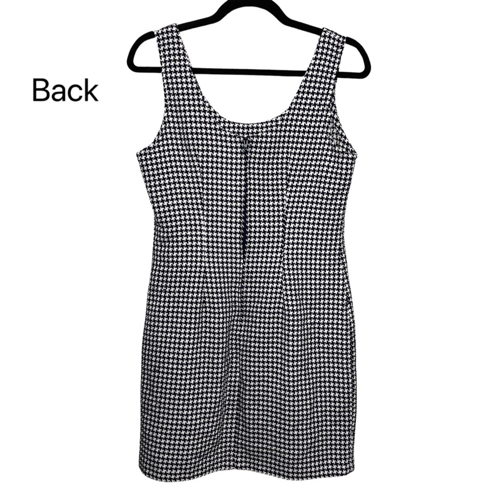 Vintage Black and White Houndstooth Jumper Dress - Picture 2 of 8